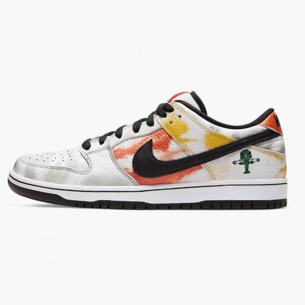 Nike SB Dunk Low Raygun Tie Dye Hvit BQ6832 101 Dame/Herre