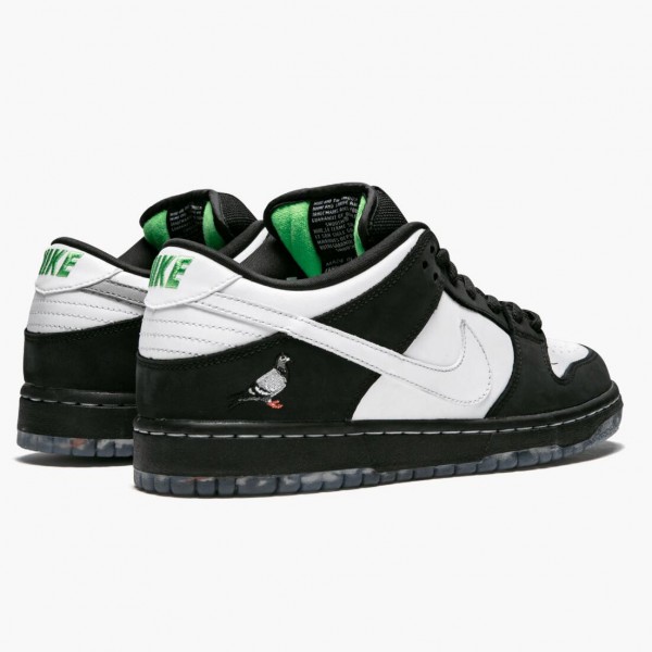 Hvit  Nike SB Dunk Low Staple Panda Pigeon BV1310 013 Dame/Herre Sneakers