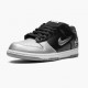 Hvit  Nike SB Dunk Low Supreme Jewel Swoosh Sølv CK3480 001 Dame/Herre Sko