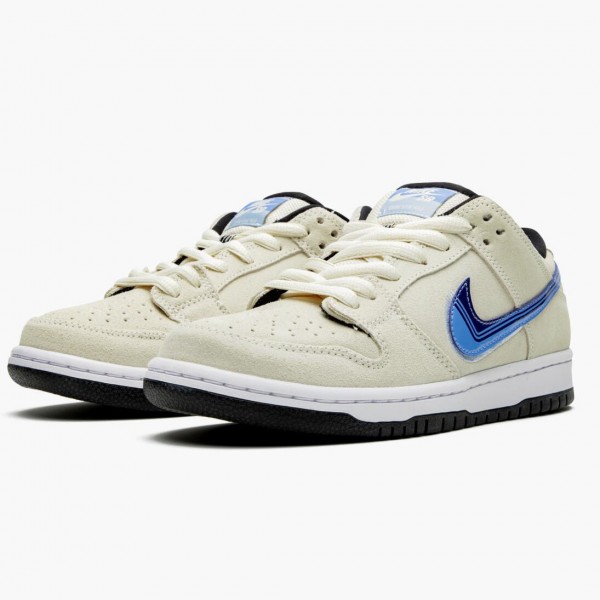 Hvit  Nike SB Dunk Low Truck It CT6688 200 Dame/Herre Sneakers