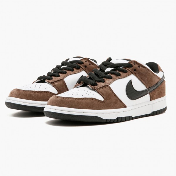 Rød  Nike SB Dunk Low Hvit Svart Trail End Brun 304292 102 Herre Sneakers