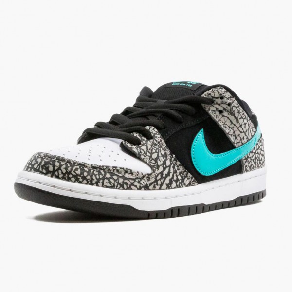 Svart  Nike SB Dunk Low atmos Elephant BQ6817 009 Dame/Herre Sneakers