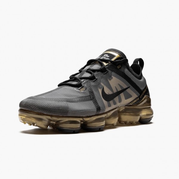 Rabatt  Nike Air VaporMax 2019 Svart Metallic Gull AR6631 002 Dame/Herre Sko