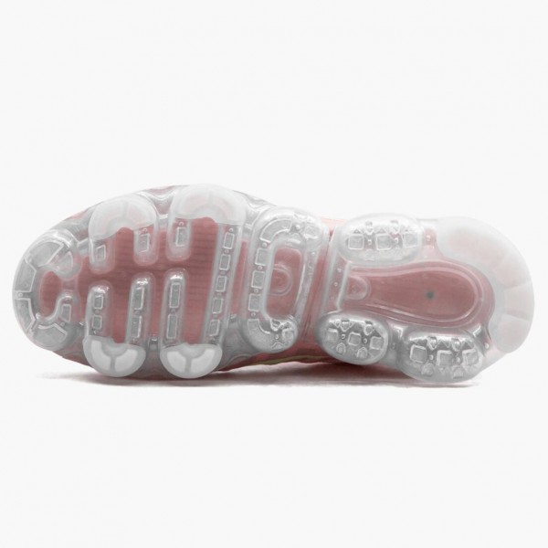 Rød  Nike Air VaporMax 2019 Rosa Tint Barely Volt AR6632 602 Dame Sko