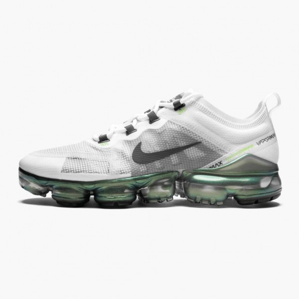 Nike Air VaporMax 2019 Premium Hvit Platine Tint Lime Blast AT6810 100 Dame/Herre 