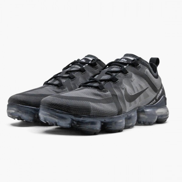 Rød  Nike Air VaporMax 2019 Triple Svart AR6632 002 Herre Sko