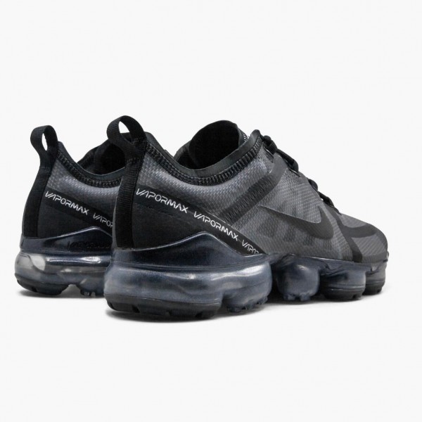 Rød  Nike Air VaporMax 2019 Triple Svart AR6632 002 Herre Sko