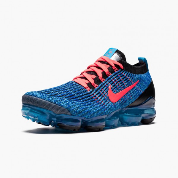 Rød  Nike Air VaporMax Flyknit 3 Blå Fury 900 401 Herre Sneakers