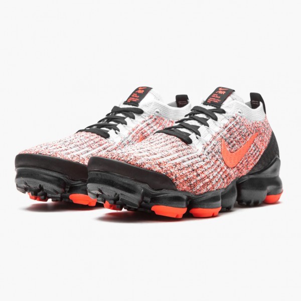 Rød  Nike Air VaporMax Flyknit 3 Bright Mango Pure Platine 900 800 Herre Sko