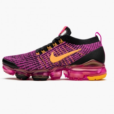 Nike Air VaporMax Flyknit 3 Laser Fuchsia Laser Oransje 910 600 Dame 