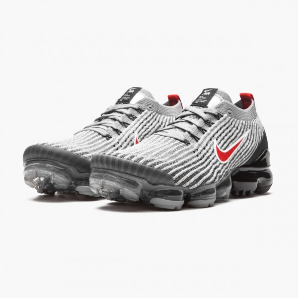 Rød  Nike Air VaporMax Flyknit 3 Particle Grå 900 012 Dame/Herre Sko