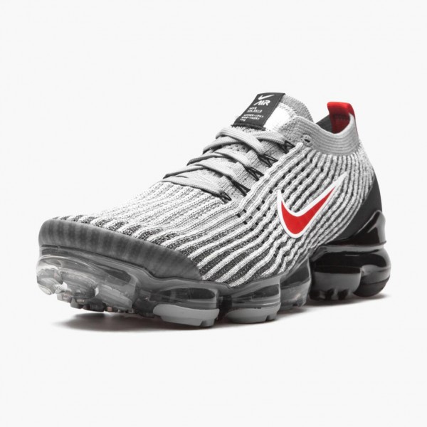 Rød  Nike Air VaporMax Flyknit 3 Particle Grå 900 012 Dame/Herre Sko