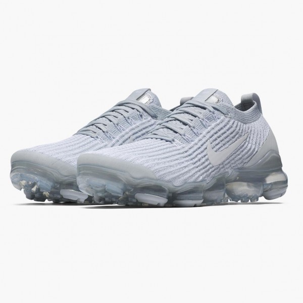 Butikk  Nike Air VaporMax Flyknit 3 Pure Platine 910 100 Dame/Herre Sneakers