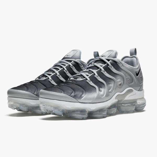 Ny  Nike Air VaporMax Plus Wolf Grå Svart 924453 007 Dame Sko