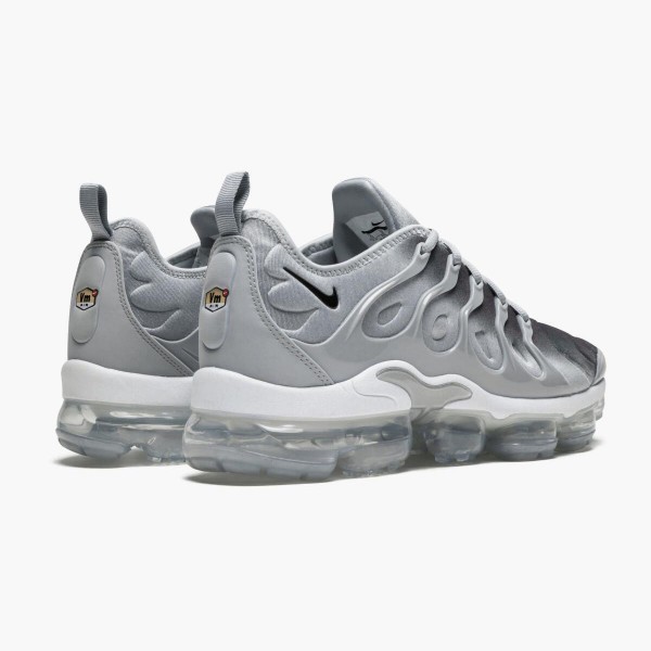 Ny  Nike Air VaporMax Plus Wolf Grå Svart 924453 007 Dame Sko