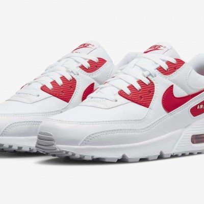 Nike Air Max 90 Hvit Rød dx8966-100