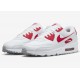 Ny  Nike Air Max 90 Hvit Rød dx8966-100 Sneakers