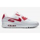 Ny  Nike Air Max 90 Hvit Rød dx8966-100 Sneakers