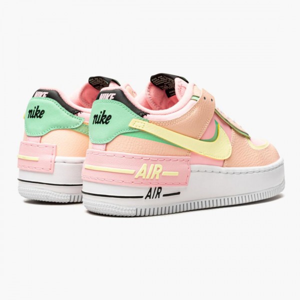 Rød  Dame Nike Air Force 1 Low Shadow Arctic Punch CU8591-601 Sko