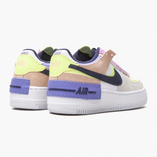 Ny  Dame Nike Air Force 1 Low Shadow Photon Dust Crimson Tint CI0919 101 Sko