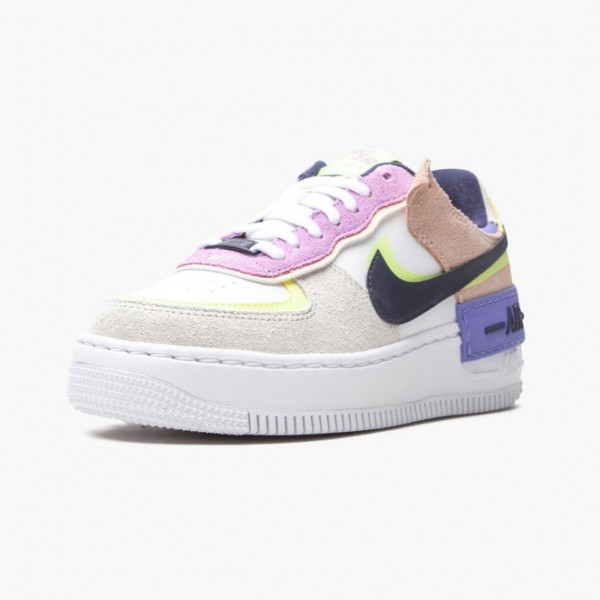 Ny  Dame Nike Air Force 1 Low Shadow Photon Dust Crimson Tint CI0919 101 Sko