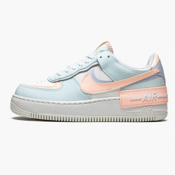 Dame Nike Air Force 1 Shadow Barely Grønn Crimson Tint CU8591 104