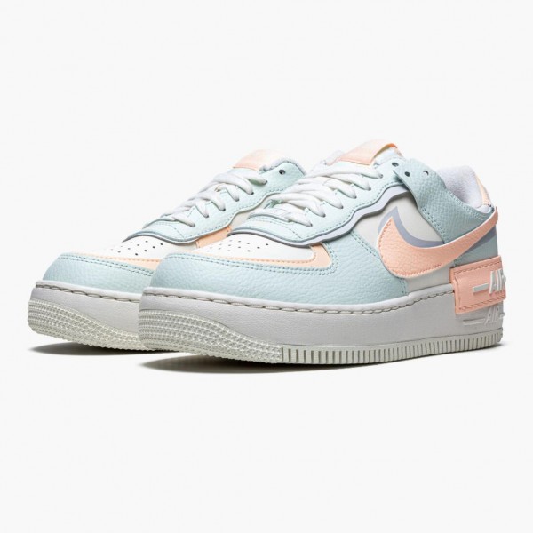 Dame Nike Air Force 1 Shadow Barely Grønn Crimson Tint CU8591 104