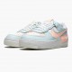 Brun  Dame Nike Air Force 1 Shadow Barely Grønn Crimson Tint CU8591 104 Sneakers