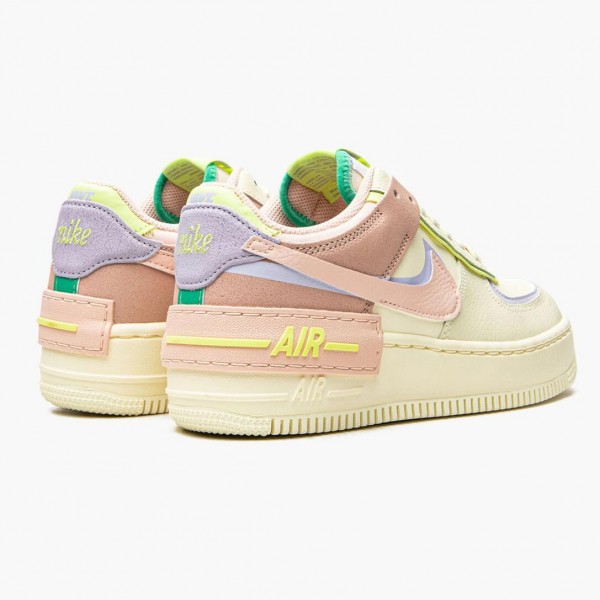 Rød  Dame Nike Air Force 1 Shadow Cashmere CI0919-700 Sneakers