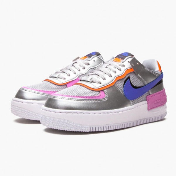 Dame Nike Air Force 1 Shadow Metallic Sølv CW6030-001