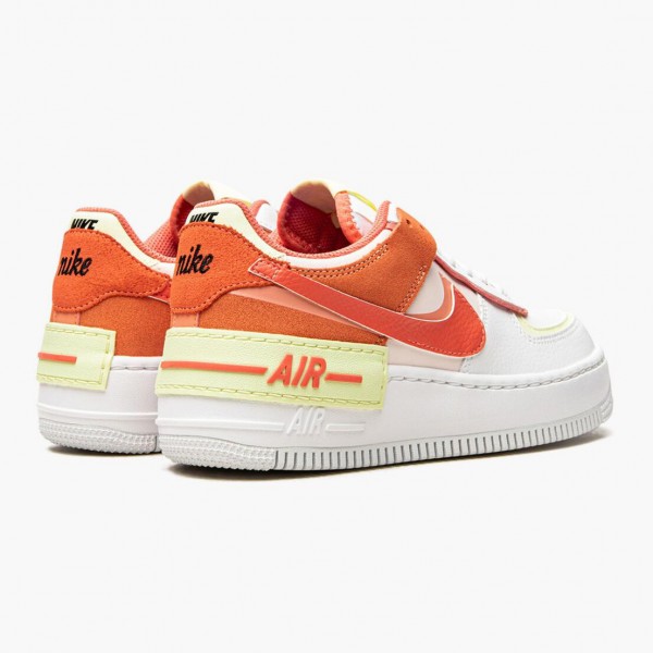 Hvit  Dame Nike Air Force 1 Shadow Hvit Magic Ember CI0919-110 Sko