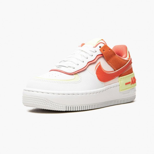 Hvit  Dame Nike Air Force 1 Shadow Hvit Magic Ember CI0919-110 Sko