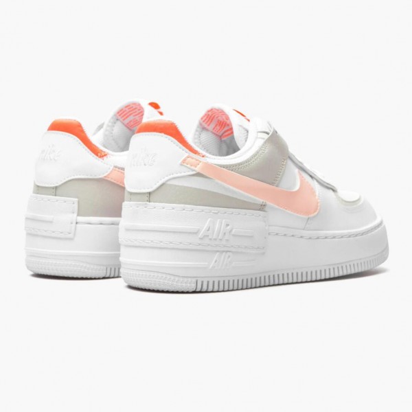 Rabatt  Dame Nike Air Force 1 Shadow Hvit/Crimson Tint DH3896-100 Sneakers