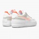 Rabatt  Dame Nike Air Force 1 Shadow Hvit/Crimson Tint DH3896-100 Sneakers