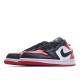 Het  Jordan 1 Low Rød Svart Toe 553558-618 Dame/Herre Sko