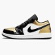 Het  Jordan 1 Low Gold Toe Dame/Herre CQ9447 700 Svart/Gull-Svart Sko