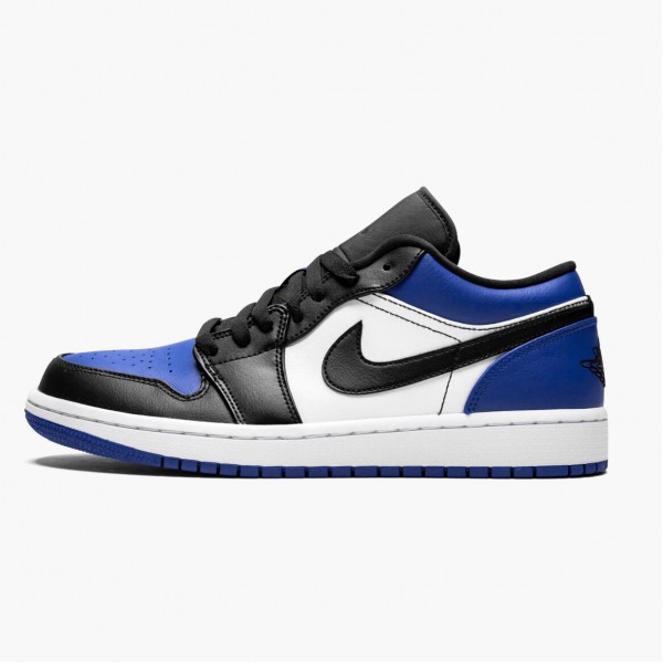 Jordan 1 Low "Royal Toe" Dame/Herre CQ9446 400 Sport Royal/Svart-Hvit 