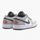 Ny  Jordan 1 Retro Low Light Smoke Grey Dame/Herre 553558 030 Lt Smoke Grå/Gym Rød-Hvit Sko