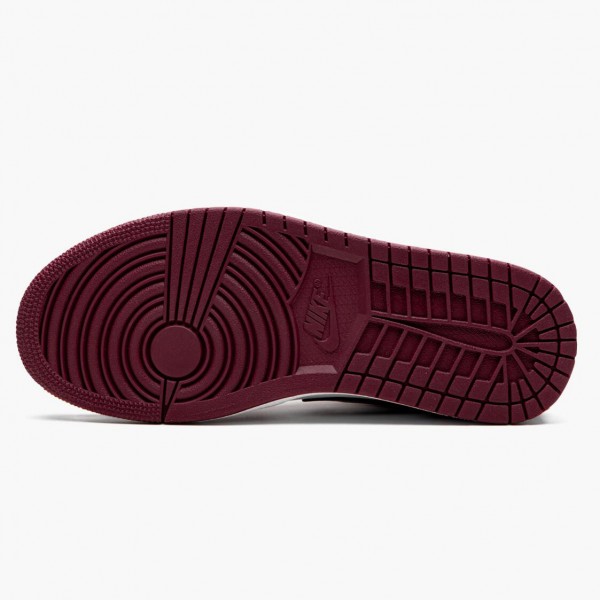 Svart  Jordan 1 Retro Low Noble Red Dame/Herre 553558 604 Noble Rød/Svart-Hvit Sko