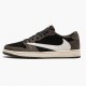 Rød  Jordan 1 Retro Low OG SP Travis Scott Dame/Herre CQ4277 001 Svart/Sail-Dark Mocha/Universi Sneakers