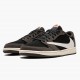 Rød  Jordan 1 Retro Low OG SP Travis Scott Dame/Herre CQ4277 001 Svart/Sail-Dark Mocha/Universi Sneakers