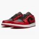 Het  Jordan 1 Retro Low Reverse Bred Dame/Herre 553558 606 Gym Rød/Svart-Gym Rød-Hvit Sneakers