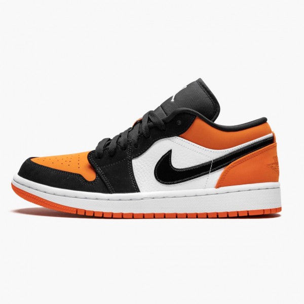 Jordan 1 Retro Low "Shattered Backboard" Dame/Herre 553558 128 Svart/Hvit-Starfish 