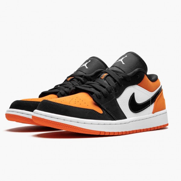 Jordan 1 Retro Low "Shattered Backboard" Dame/Herre 553558 128 Svart/Hvit-Starfish 