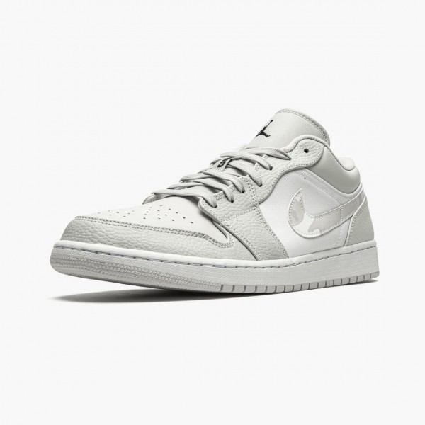 Kjøp  Jordan 1 Retro Low White Camo Dame/Herre DC9036 100 Hvit/Photon Dust-Grå Fog Sneakers