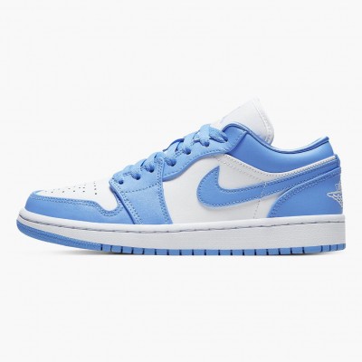 Jordan 1 Low "UNC" University Blå/Hvit AO9944 441