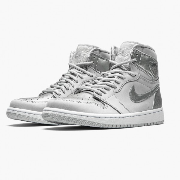 Jordan 1 High OG CO.JP "Neutral Grey" Neutral Grå/Hvit-Metallic Si DC1788 029 Dame/Herre 