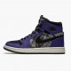 Blå  Jordan 1 High Zoom Air CMFT Bayou Boys DC2133-500 Court Purple/Svart-Electric Grønn Dame/Herre Sneakers