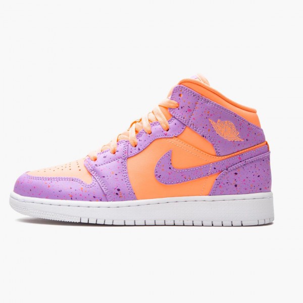 Jordan 1 Mid SE "Atomic Pulse" Dame/Herre Oransje Pulse/Atomic Violet AV5174 800 