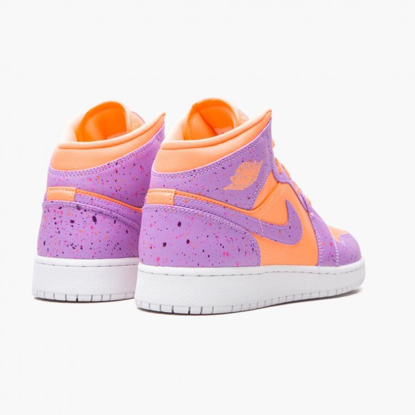 Butikk  Jordan 1 Mid SE Atomic Pulse Dame/Herre Oransje Pulse/Atomic Violet AV5174 800 Sko